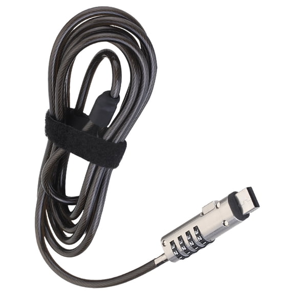 EXHUMKY Laptop USB Port Combination Lock, Anti-Theft Security Cable with 4-Digit Password for Notebook, PC, Travel, Office