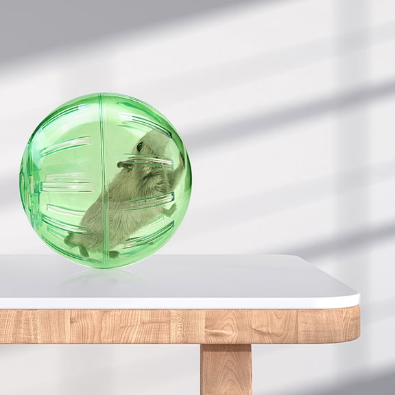 EXHUMKY Light Green Hamster Exercise Ball for Small Pets Compact Lightweight ABS Material