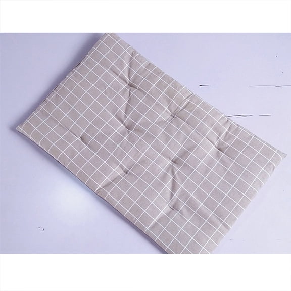 EXHUMKY Light Grey Dog Bed for Pets Soft Cotton Cushion Easy to Clean Portable Design Size S