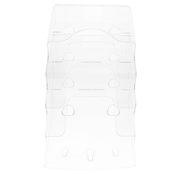 EXHUMKY Clear Acrylic Brochure and Card Holder with Stable Base, Desktop File Organizer for Office and Home Use