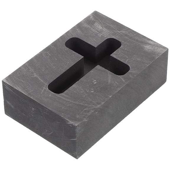 EXHUMKY Graphite Cross Mold for Metal Casting, Construction Tool for Precision Foundry Work
