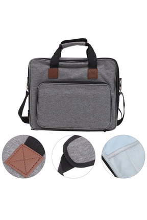 Mens Grey Handbag Multifunctional Cross-Body Messenger Bag for Business