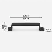 EXHUMKY Iron Barn Door Handle Black Sliding Door Pull with Modern Design for Home