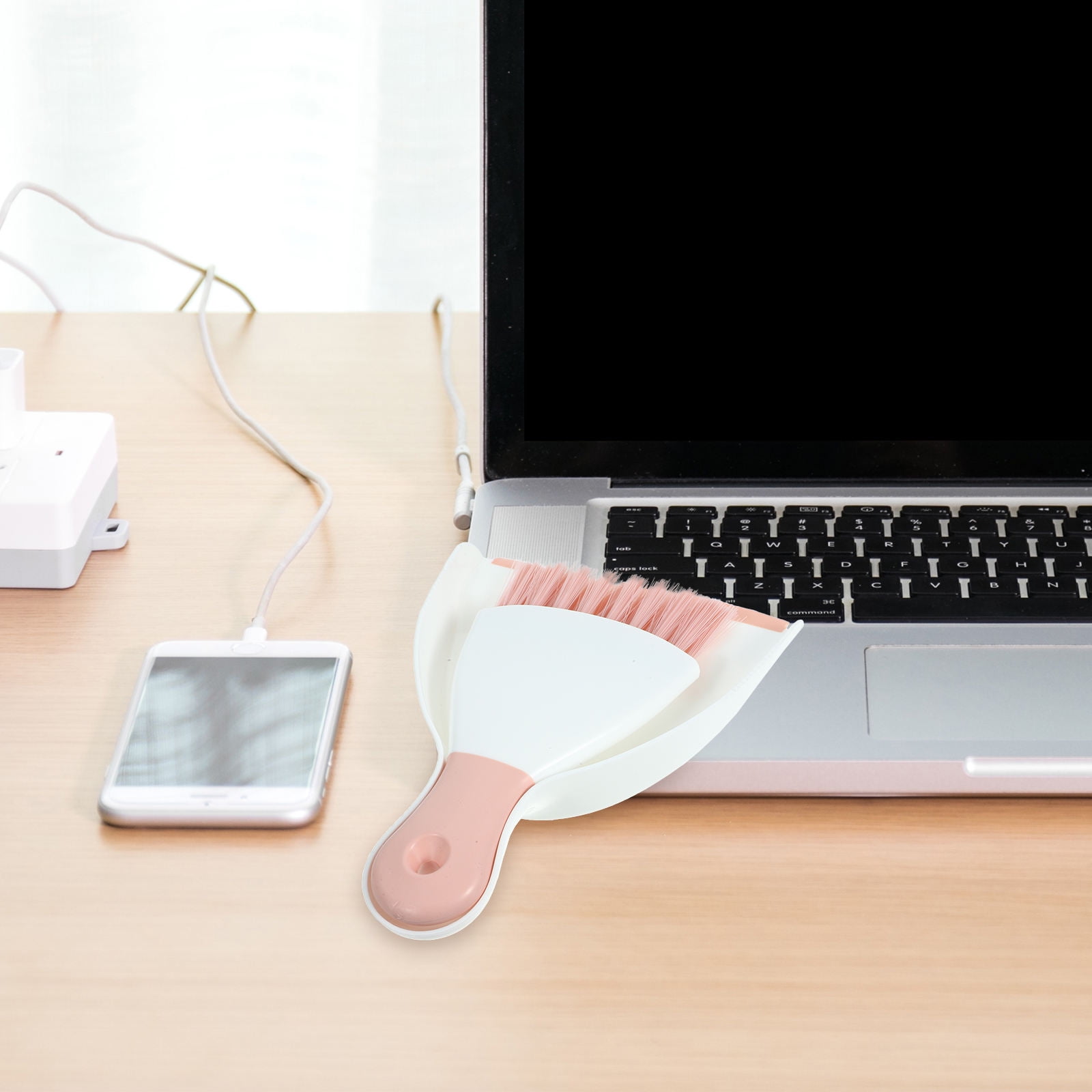 EXHUMKY Mini Broom and Dustpan Set Small Desktop Cleaning Brush for ...