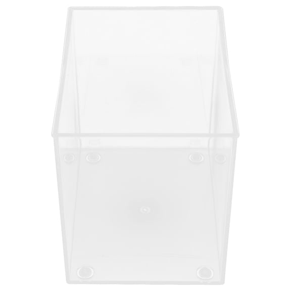 EXHUMKY Mini Plastic Aquarium, Clear Desktop Fish Bowl for Betta, Plants, and Tabletop Display