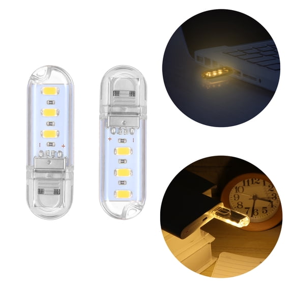 EXHUMKY Mini USB LED Book Light Portable Night Lamp for Keyboard Lighting Durable Plastic