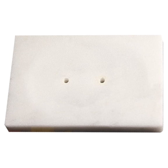 EXHUMKY Minimalist White Marble Soap Box for Bathroom and Kitchen Counter Storage