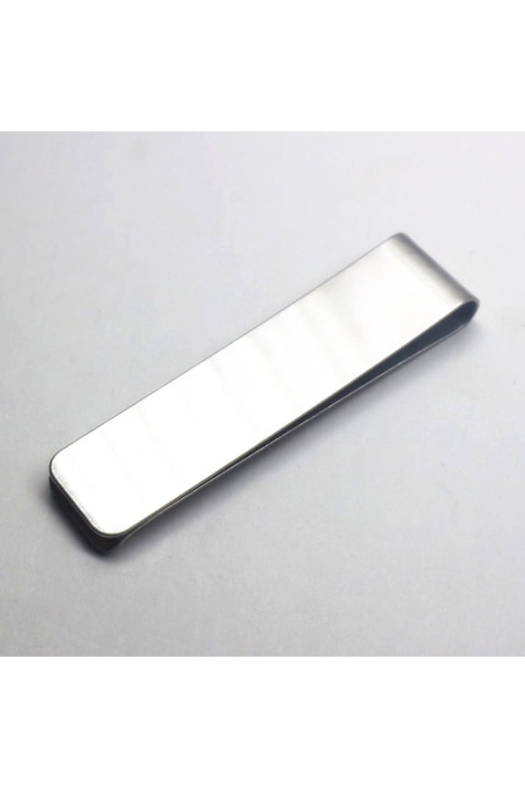 Stainless Steel Cash Clip with Sleek Design for Secure Money and Card Storage