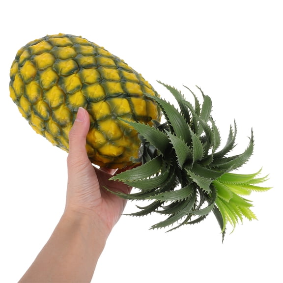 EXHUMKY Realistic Plastic Pineapple Figurine for Home Decor and Photography Props