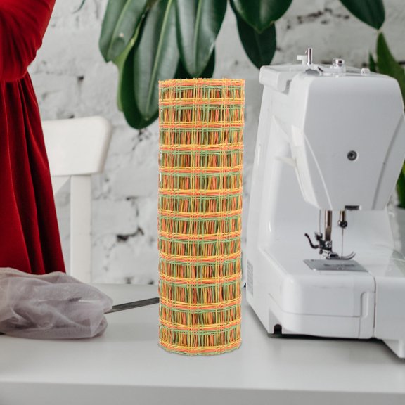 EXHUMKY Multi Color Mesh Ribbon Plastic Material for DIY Flower Wrapping and Party Decoration