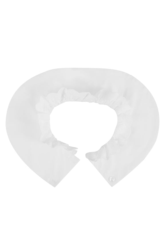 Comfortable White Detachable Fake Collar Shawl with Lace Neckline for Daily Wear