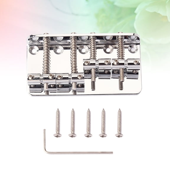 EXHUMKY Musicians Top Load Strings Bass Accessories 1Set Silver 8x4.1x1.4cm