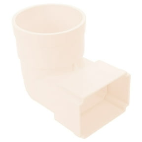 EXHUMKY Exhumky Plastic Downspout Gutter Connector for Home Use, White