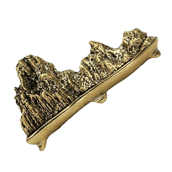 EXHUMKY Golden Brass Brush Pen Rest Pen Holder for Home and Office Use, and Stylish Desk Accessory