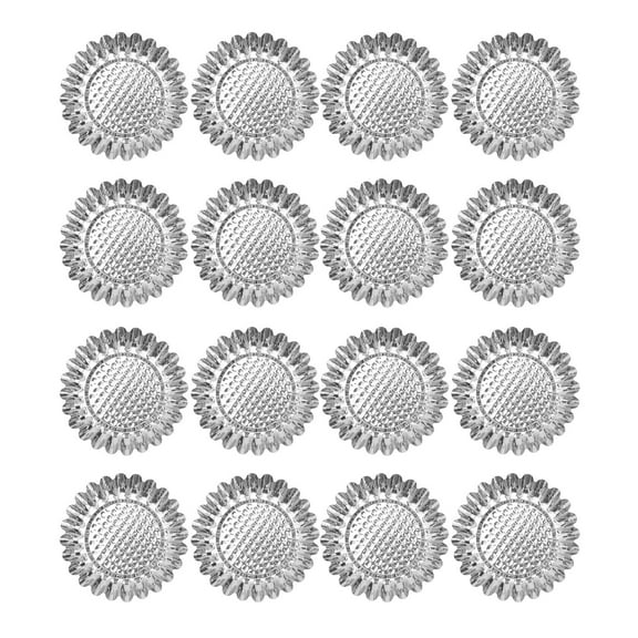 EXHUMKY 12Pcs Stainless Steel Flower Tart Mold Set Non Stick for Baking Muffins and Tarts