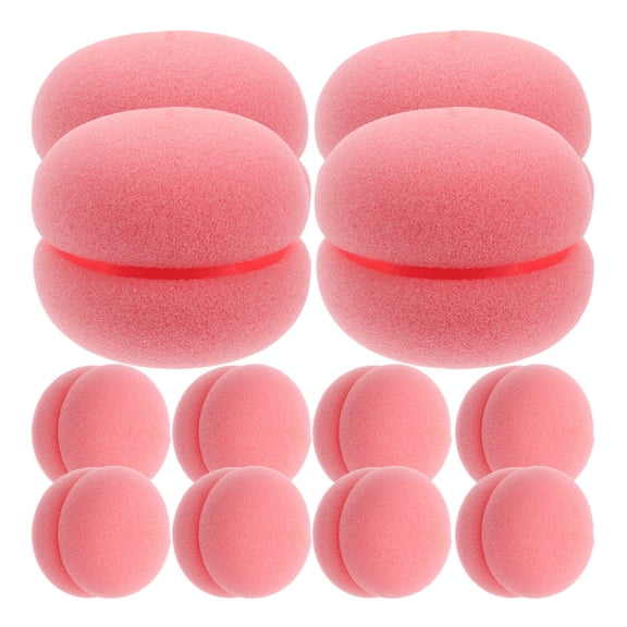 EXHUMKY 12Pcs Mushroom Shaped Sponge Hair Curlers Gentle Curling Tool for Hair