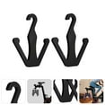 thumbnail image 1 of EXHUMKY Plastic Shoe Rack 2Pcs Black Acrylic Square for Exercise Bike Gym Home Workout, 1 of 8