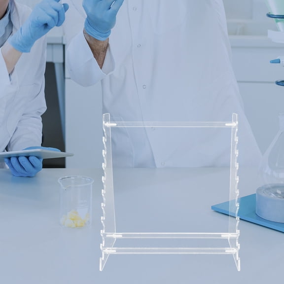 EXHUMKY Detachable Acrylic Lab Pipette Stand Rack Transparent Holder for Scientific Use