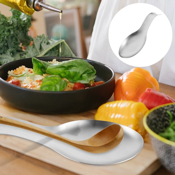 EXHUMKY Kitchen Ladle Stand Stainless Steel Spoon Organizer for Tableware Storage