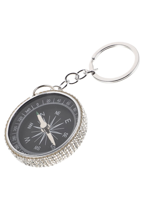 Portable Lightweight Compass Keychain Made of Aluminum Alloy for Accurate Navigation