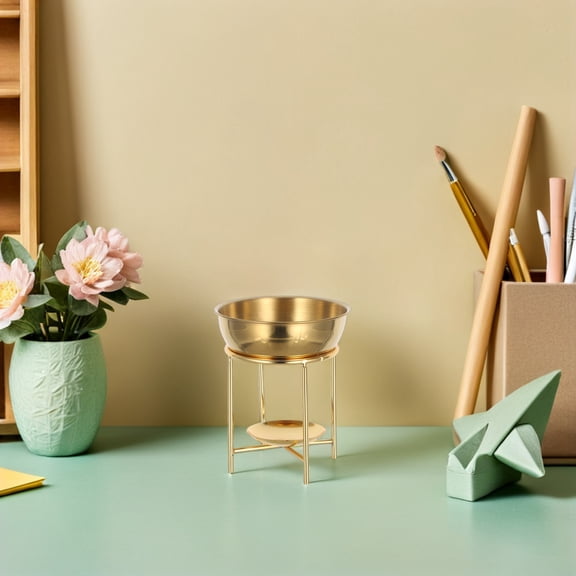 EXHUMKY Metal Wax Burner for Home Aromatherapy with Detachable Oil Furnace and Even Heating