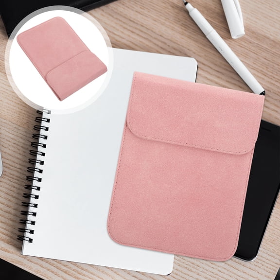 EXHUMKY Portable Pink Ebook Reader Protective Cover Compatible with Kindle and Pencil Storage