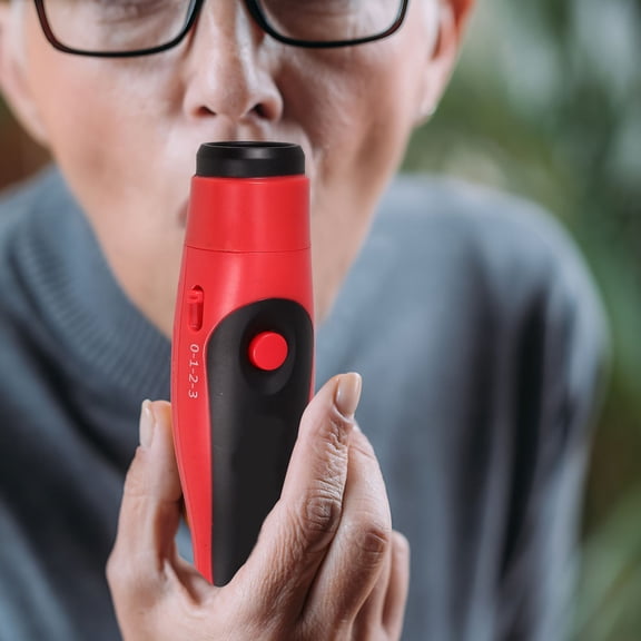 EXHUMKY Loud Red Electric Whistle ABS Material for Emergency and Survival
