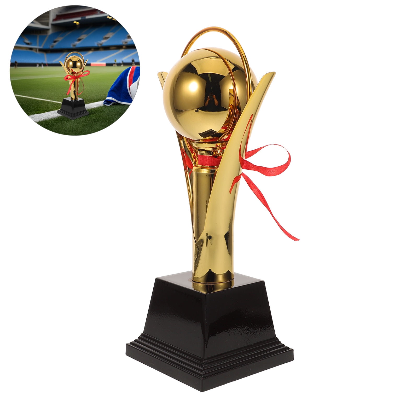 EXHUMKY Metal Sports Trophy Award for Football, Soccer, Basketball Championship Winners and Sports Competitions