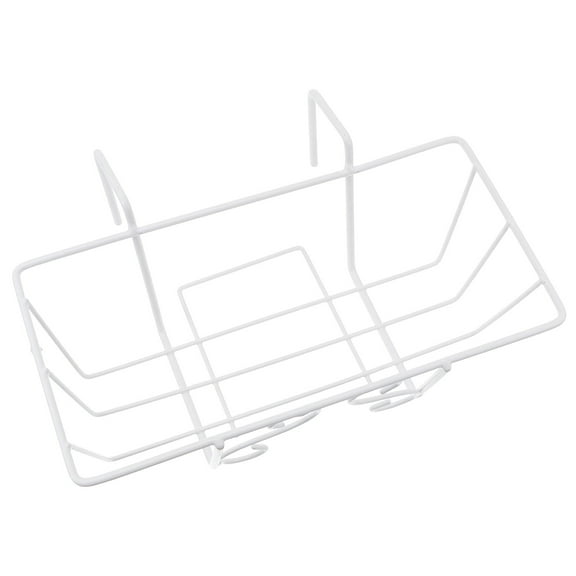 EXHUMKY Railing Planters for Outdoor Plants Flowerpot Rack Iron White Simple and Generous 1Pack