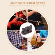 EXHUMKY Red Wooden Erhu Bridge Instrument Parts Musical Accessories Suitable for Chinese Erhu