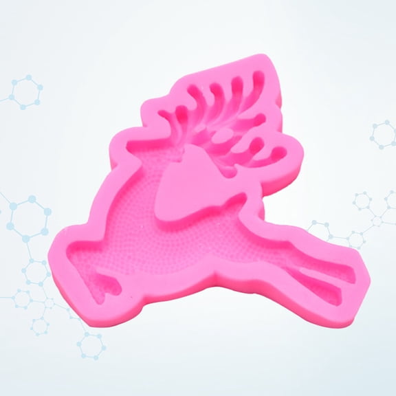 EXHUMKY Flexible Deer Silicone Mold for Baking Cakes, Fondant, Soap, Chocolate, Non-Stick Easy Release Mold