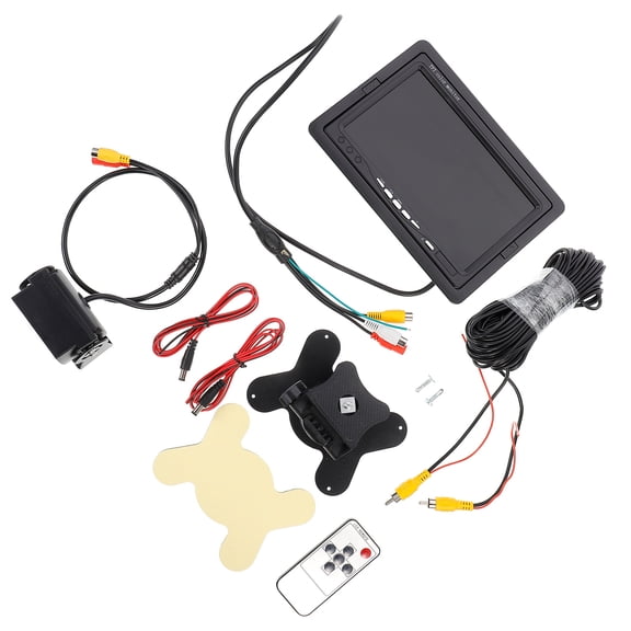 EXHUMKY Car Monitor Screen with 480 Lines Resolution for Rear View Backup in Black