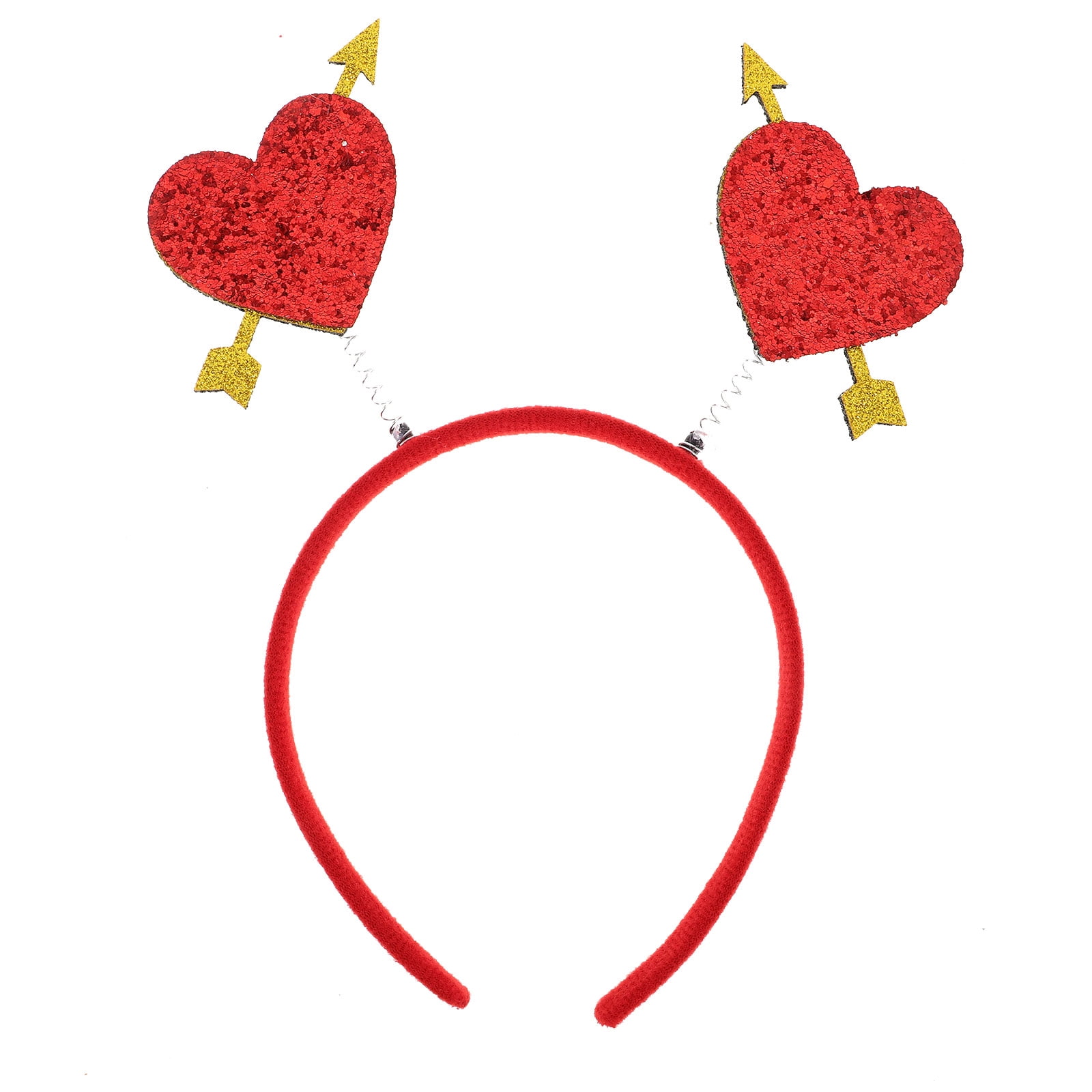 EXHUMKY Cupid Accessories Heart Headband Valentines Day Red  display picture 1