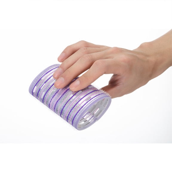 EXHUMKY 2 Pcs Smooth Hair Rollers with Nylon for No treatment Hair Styling Tool for Women