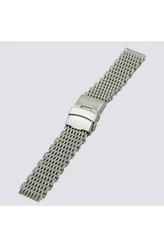 Shark Mesh Watch Band Stainless Steel 1Set for Daily Use
