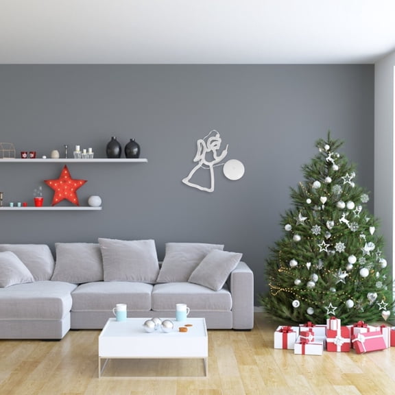 EXHUMKY Showcase Lamp Decor White Plastic Warm Lighting for Homeowners 1Pack