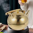 thumbnail image 1 of EXHUMKY Golden Stainless Steel Kettle for Home and Kitchen Use, and Stylish Tea and Coffee Pot, 1 of 6