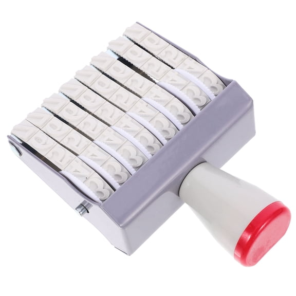 EXHUMKY Portable Date Rolling Stamp Rubber Stamper for Office Use, 1 Pack Self-Inking Stamp