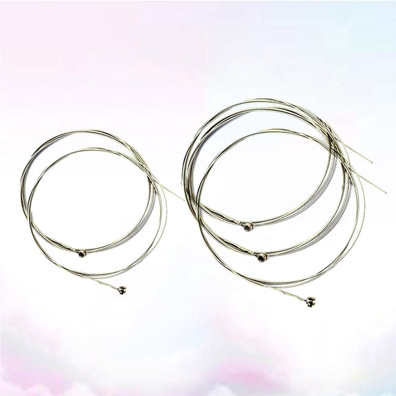 EXHUMKY String Instrument Accessories Electric Guitar Strings Metal Warm Sound Performance 6Pack