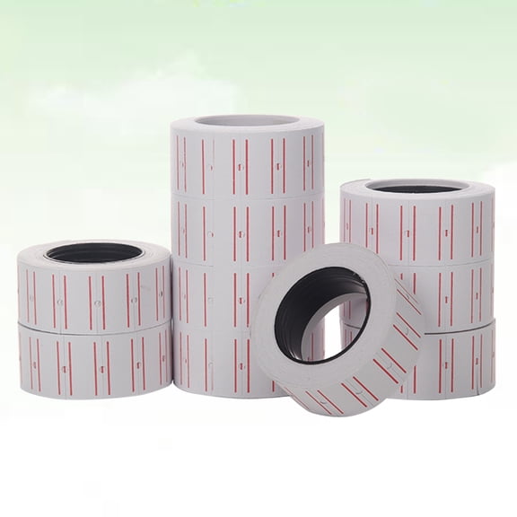 EXHUMKY White Price Tag Paper Sticker Labels for Accurate Marking and Legible Printing