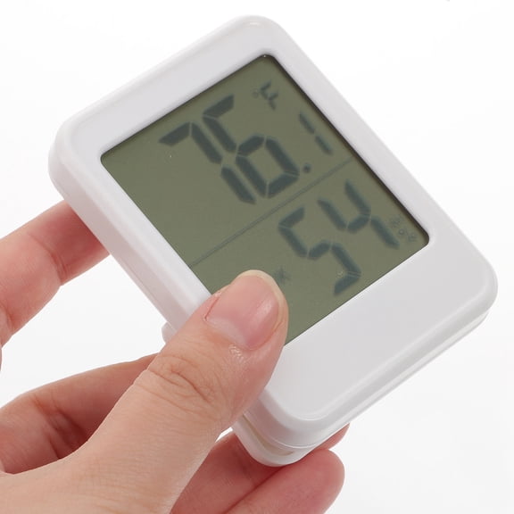 EXHUMKY Temperature Relative Humidity Indicator Household Hygrometer White 1Pack