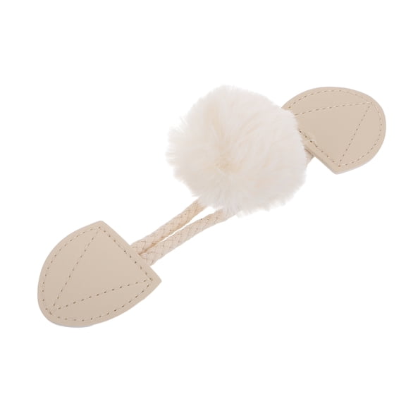 EXHUMKY Resin Horn Toggle Buttons White Decorative Fasteners Versatile Style