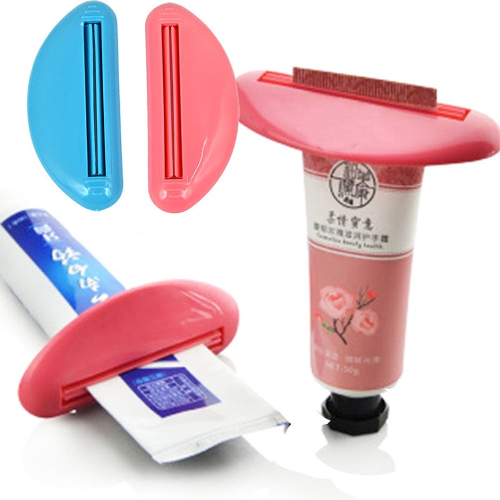 EXHUMKY Toothpaste Squeezer Dispenser 6Pcs Creative Plastic Tool For Home Use 3.5In