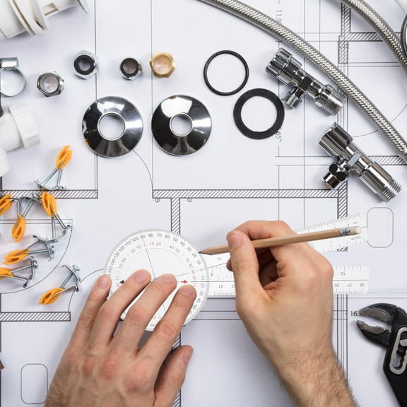 EXHUMKY Transparent Plastic Angle Ruler for Students, Drawing, Carpentry, Engineering, Drafting, and Measuring Tools