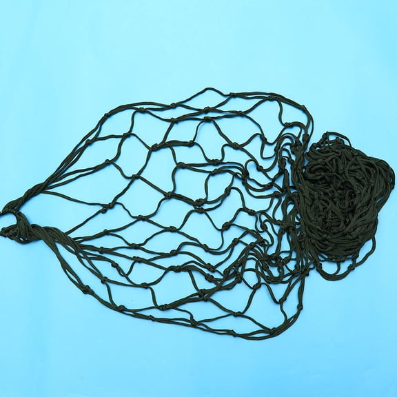 EXHUMKY Strong Olive Green Rope Hammock Nylon Mesh Bed Easy to Clean and Dry Quickly