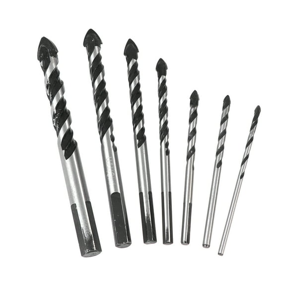 EXHUMKY Triangle Tile Drill Bit for Masonry Drilling Cutting Professionals 12x0.4x0.4in