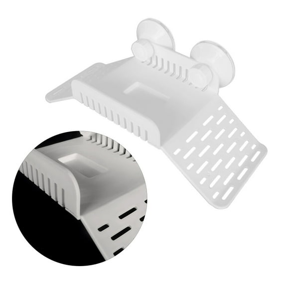 EXHUMKY Turtle Basking Platform Floating Pier Safe for Aquatic Fish White