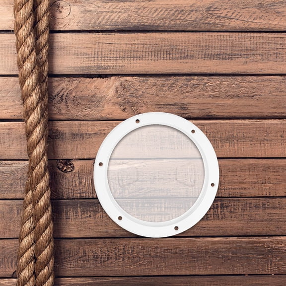 EXHUMKY Lightweight White Round Deck Plate Hatch Cover for Universal Watercraft Use