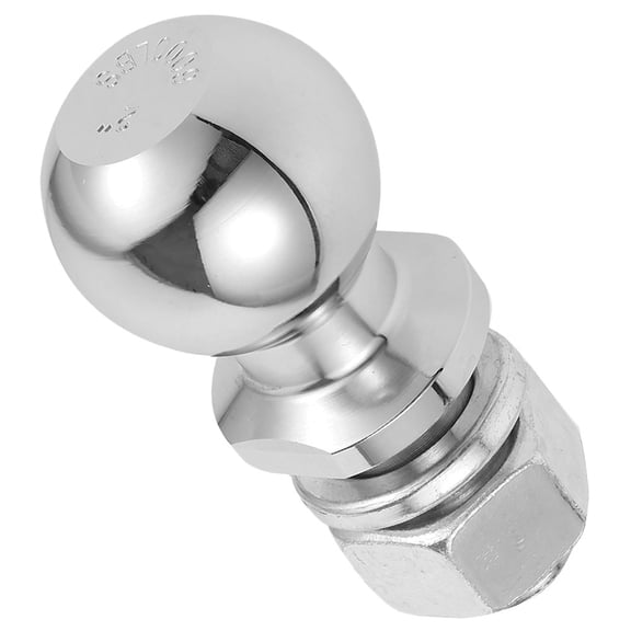 EXHUMKY Utility Trailer Towing Tow Ball Silver for Boat Owners 1Pack