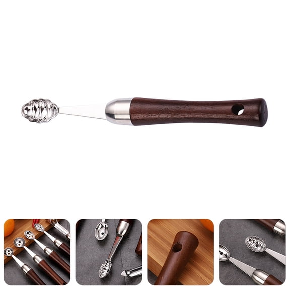 EXHUMKY Stainless Steel Ice Cream Scoop with Smooth Rounded Design, and Versatile for Home Kitchen Use, 1 Piece